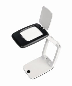 Desk Magnifier POCKET with LED light | Description : 3X magnification